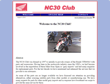 Tablet Screenshot of nc30club.com